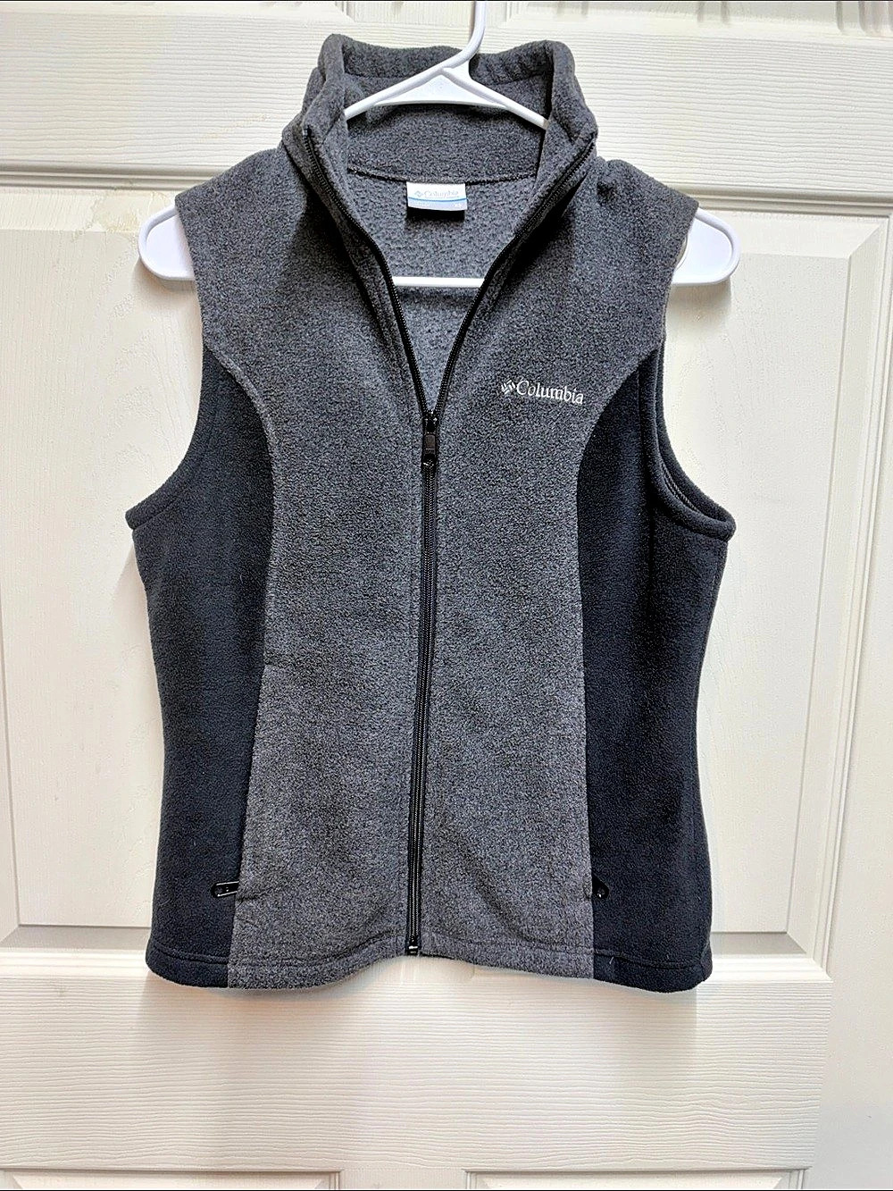 Columbia Benton Springs Fleece Vest Gray & Black XS